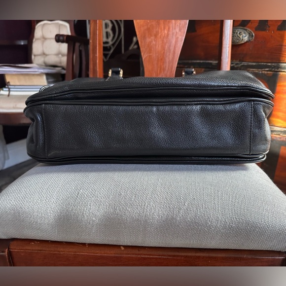 Tory Burch Black Leather Satchel with Tassel - Picture 14 of 16